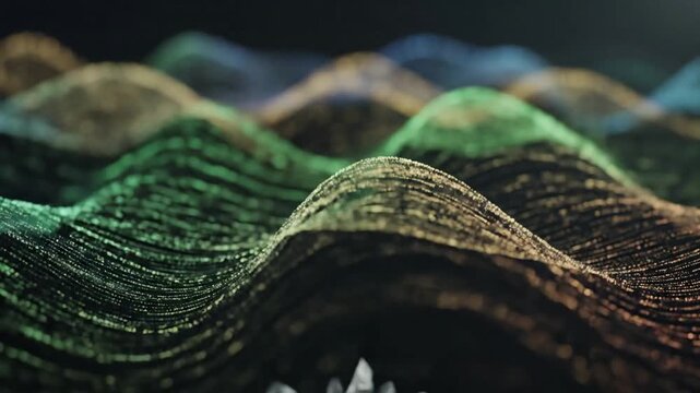Mesmerizing abstract animation depicting the intricate growth and decay cycles of a digital ecosystem, showcasing complex procedural generation and ethereal light shifts.