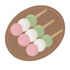 Japanese Dessert Illustration Set – Traditional and Modern Sweets Icons for Creative Design Projects