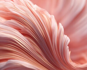 Abstract Pink And Peach Flowing Fabric Texture Design