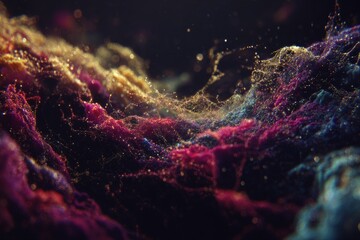 Abstract Colorful Particle Texture Background