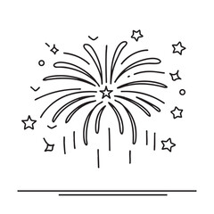 New Year spark trail streaking across a dark night sky