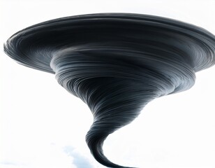 black tornado isolated background