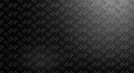 Black textured metal sheet with raised oval patterns