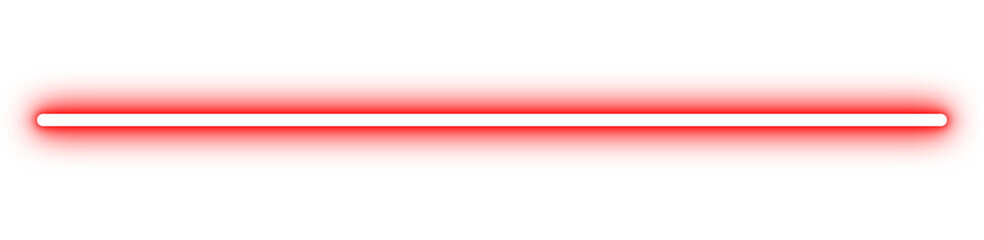 Obraz premium Red glowing horizontal line, light effect 