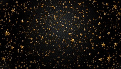 Golden Starry Night Background