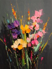 still life flower wood background