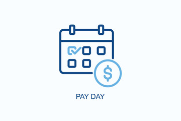 Pay Day Icon Or Logo Isolated Vector Illustration