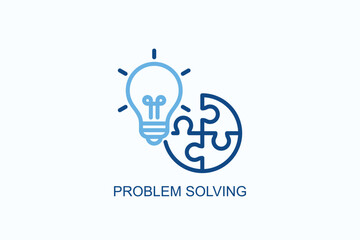 Problem Solving Icon Or Logo Isolated Vector Illustration
