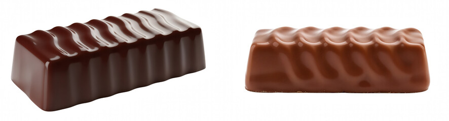 Two Chocolate Bars — Dark and Milk Chocolate