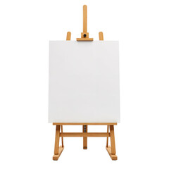 Wooden Artist Easel with Blank Canvas