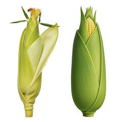 Fresh Organic Sweet Corn with Husk