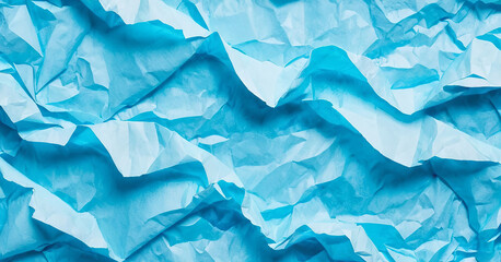 Obraz premium Background made of crumpled and torn blue paper