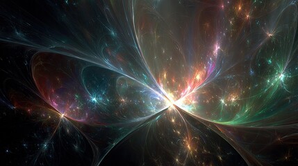 Fototapeta premium Abstract Colorful Cosmic Galaxy Design