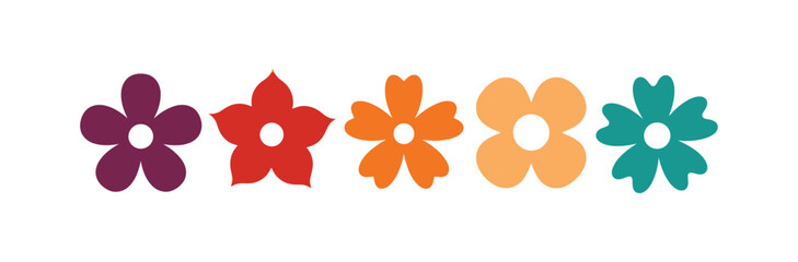 Abstract geometric design with bold colors and clean lines