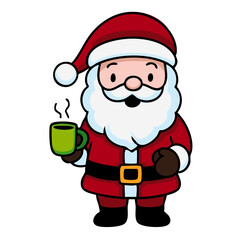 Weihnachtsmann mit Kakao Icon