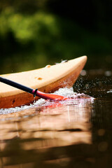 Close-up of a kayak in the water
