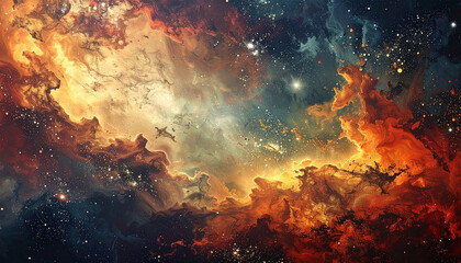 Naklejka premium Experiment with different color schemes and textures ai generated illustration 4