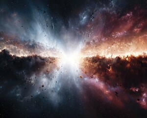 Explosive Galactic Nebula Display