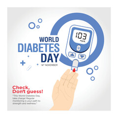 World Diabetes day. November 14,vector logo type icon. abstract Vector illustration