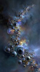 Abstract Fractal Space Bubbles