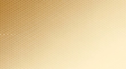 Obraz premium Subtle Honeycomb Pattern Gradient Background in Muted Gold Tones