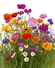 Colorful Wildflower Meadow Display