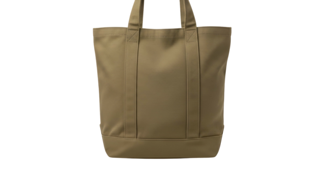 Durable canvas shoulder bag presented against a solid black background