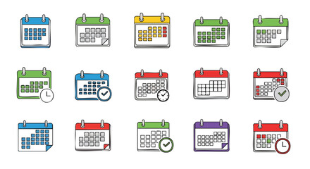 Blue Calendar Icon Reminder Important Date Schedule Illustration Design Element