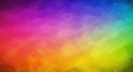 Vibrant spectrum of colors blended through expressive brushstrokes forms an abstract background
