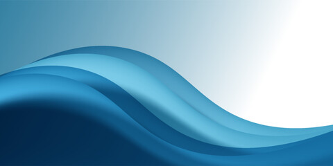 Fototapeta premium Shiny waves abstract corporate background. Vector design