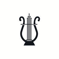 A lyre instrument icon Vector