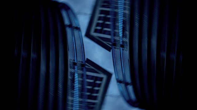 Blauer Abstrakter Hintergrund - 15 Sekunden Video Loop 