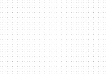 Dotted squared grid graph paper for notebooks. Black dot texture pattern for bullet journal. Dotted wide simple background. Printable flat backdrop sheet.
