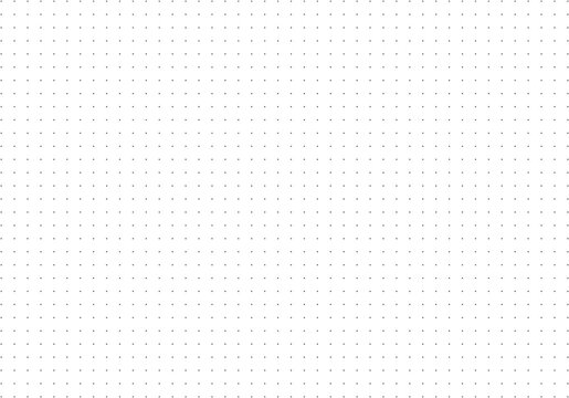 Dotted squared grid graph paper for notebooks. Black dot texture pattern for bullet journal. Dotted wide simple background. Printable flat backdrop sheet.