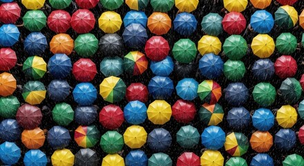 Colorful spheres arranged in a grid pattern, creating a vibrant and visually appealing composition.