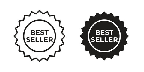 Best seller icon on white background. Stock vector icon