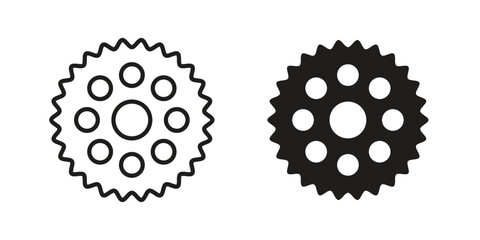 Biscuit icon on white background. Stock vector icon