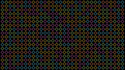 Vibrant Solid Color Geometric Diamond Pattern on Dark Background Vector Design