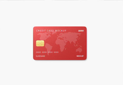 Modern and Premium Credit Card Mockup for Finance Banking