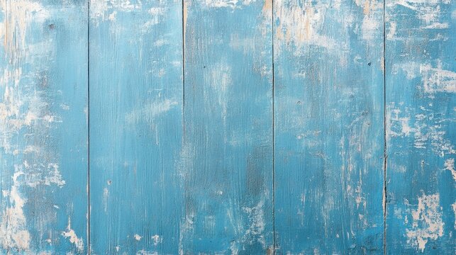 Weathered Blue Wooden Plank Background with Textured Surface Design