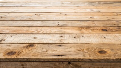 Naklejka premium A close-up view of a wooden surface featuring natural grain patterns and textures, showcasing rustic charm and warmth.