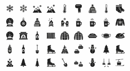 set of silhouettes of fashion women