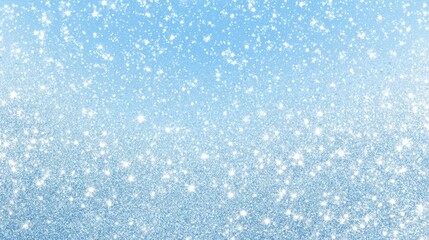 Obraz premium magical snowy background with glowing night sky and falling snowflakes.