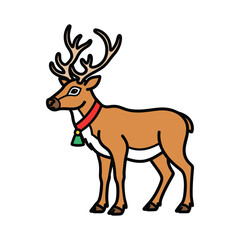 Obraz premium Deer color vector illustration 2.eps