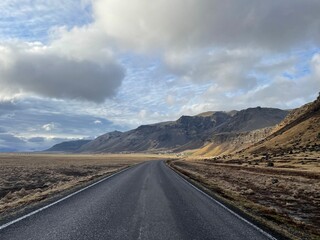 road in the mountains iceland