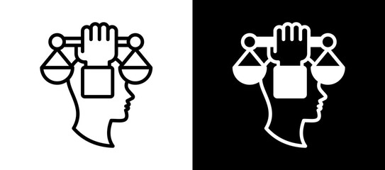 Labor Rights Awareness whiteblack icon