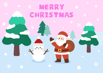 pink background winter