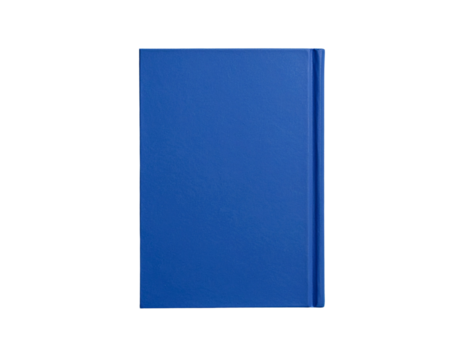  Hardcover Book in Blue Linen Finish with Slight Open Angle isolated on transparent background PNG  - Powered by Adobe