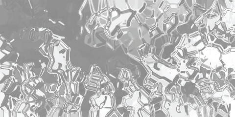 Abstract grayscale background with a fluid, organic, and slightly distorted crystalline appearance, showcasing intricate patterns and light reflections