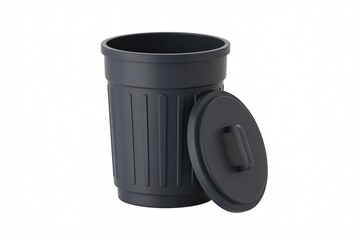 Buy stylish dark gray trash can with lid for home office and bathroom online
